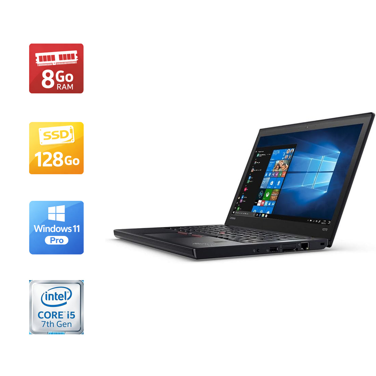 LENOVO ThinkPad X270 i5-7200U 8Go 128Go SSD