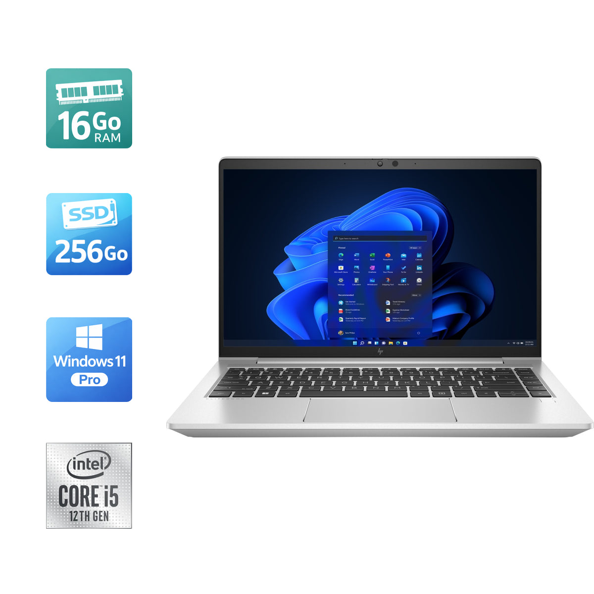 HP EliteBook 640 G9  i5-1245U 16Go 256Go SSD
