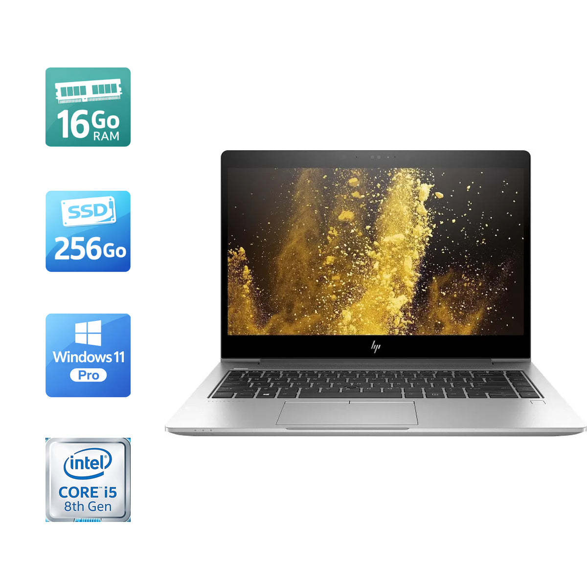 HP EliteBook 840 G6  i5-8365U 16Go 256Go SSD
